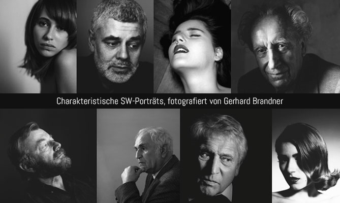 Charakteristische Porträtfotografie im Kunsthaus Brandner